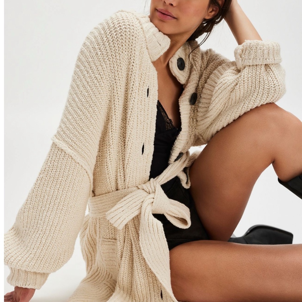 Women's Free People Brooklyn Belted Cardi